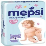 Подгузники, Мепси премиум №54 9-16 кг р. l арт. 0140