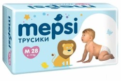 Подгузники-трусики 28 шт. Mepsi 6-11 кг р. m